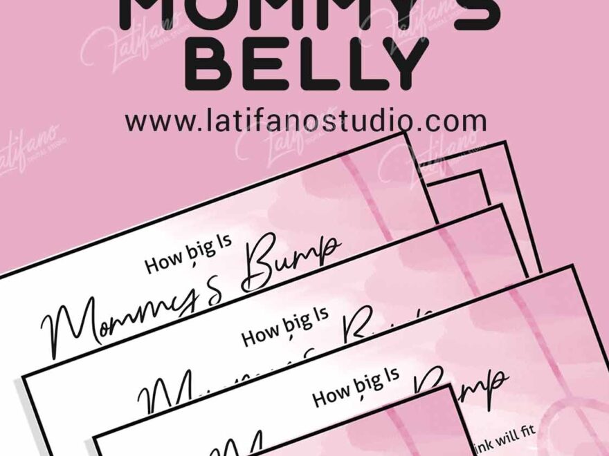How Big Is Mommy 39 s Belly Game Free Printable Baby Shower
