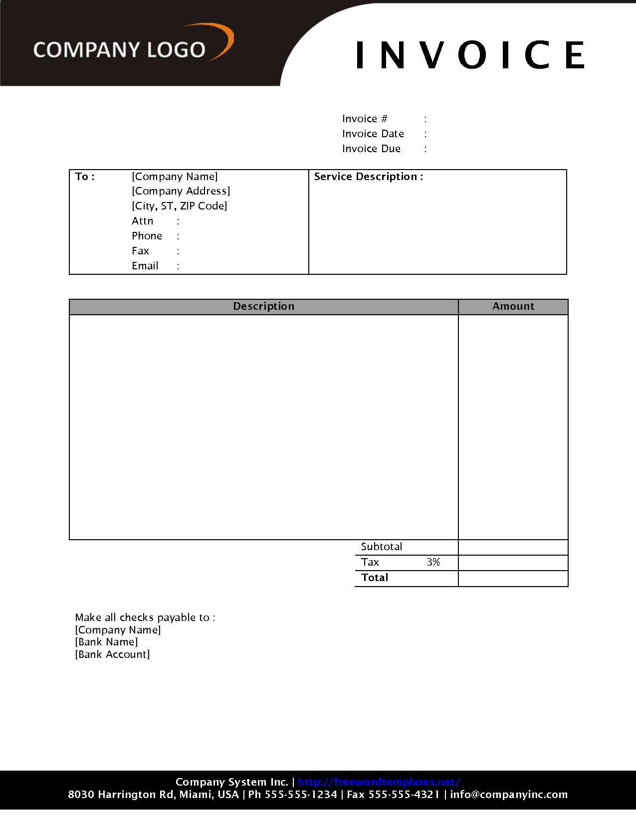 Printable Invoice Template Angularjs