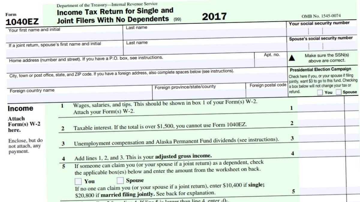 Irs Form 1040 Ez 2025 Luca S Woodward