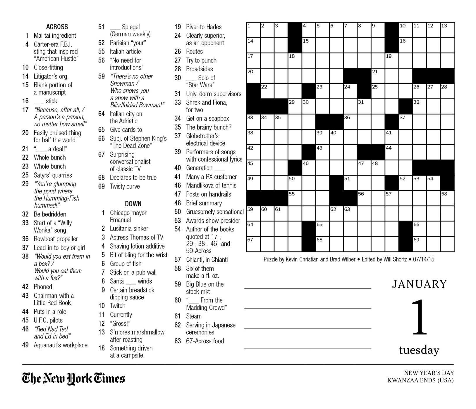 New York Times Crossword Printable Monday