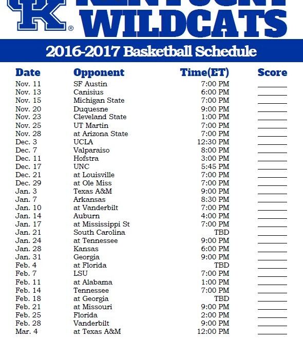 Kentucky Basketball Schedule 2025 2025 Dennis Harper
