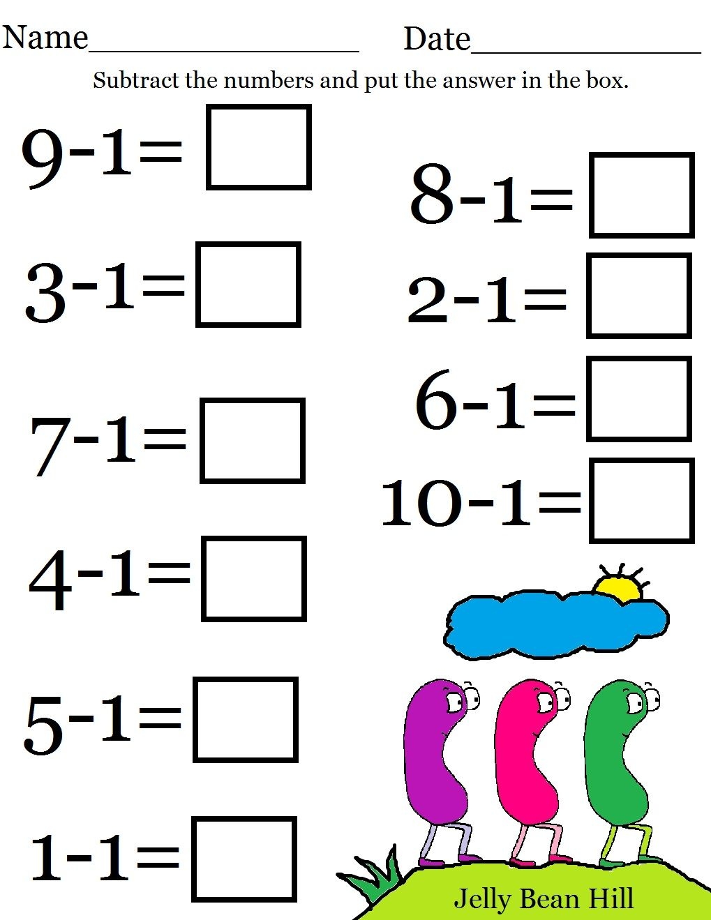 Printable Math Worksheets For Kindergarteners
