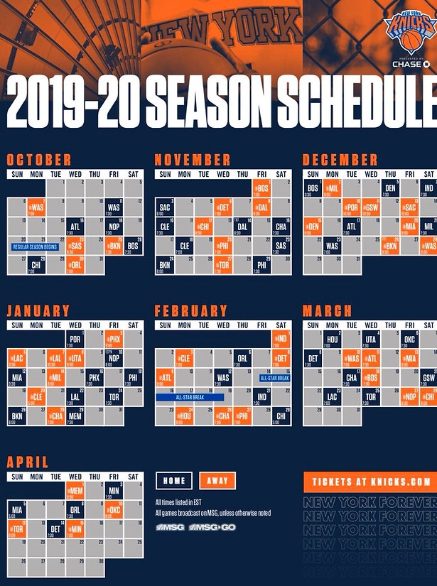 Knicks 2025 2025 Schedule Printable Pris Lianna