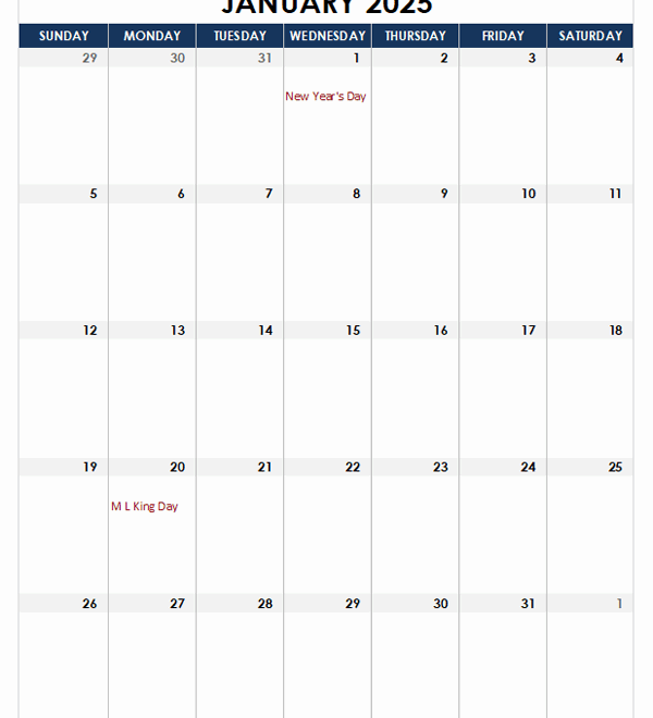 Large Print 2025 Calendar With Holidays Gary C Chatfield