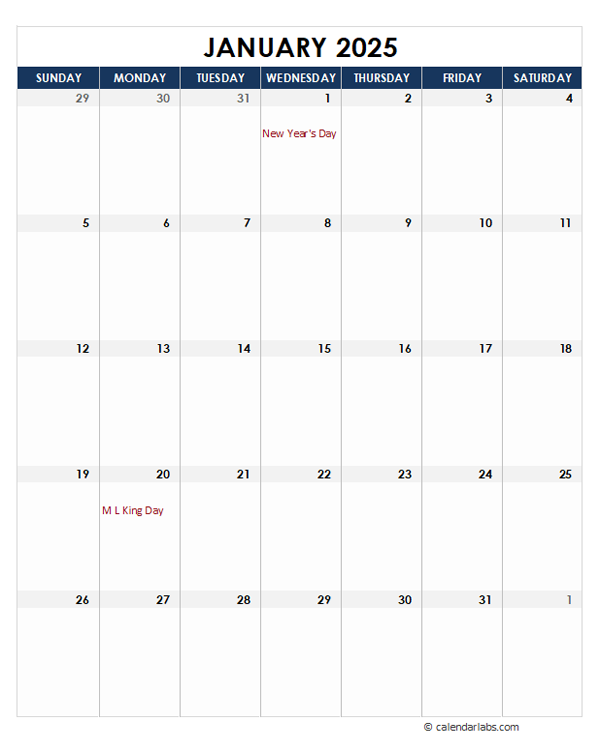 Large Print 2025 Calendar With Holidays Gary C Chatfield