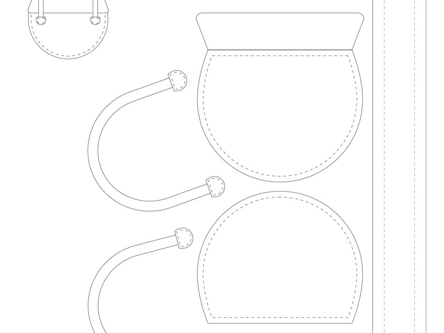 Leather Handbag Patterns 14 Free PDF Printables Printablee