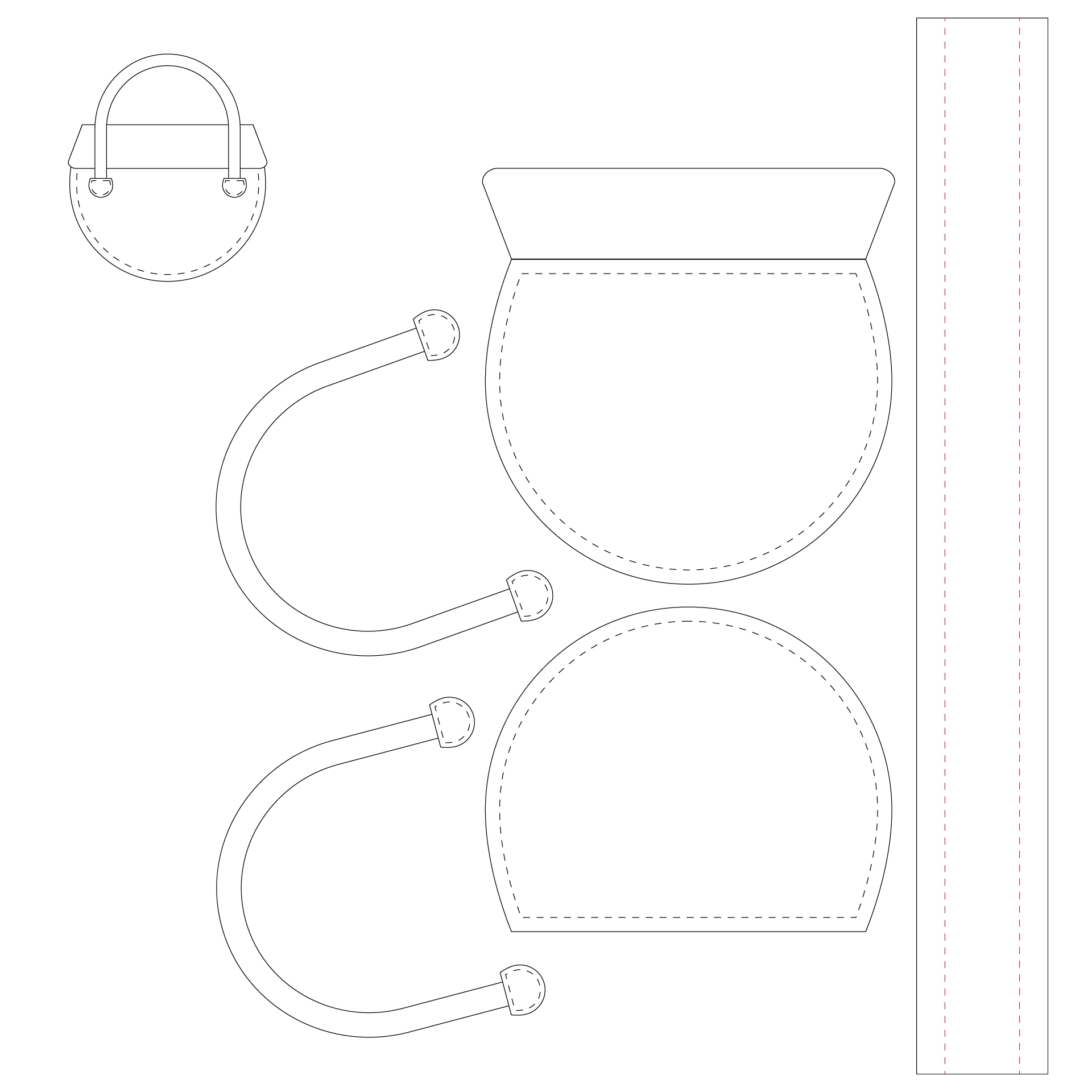 Leather Handbag Patterns 14 Free PDF Printables Printablee