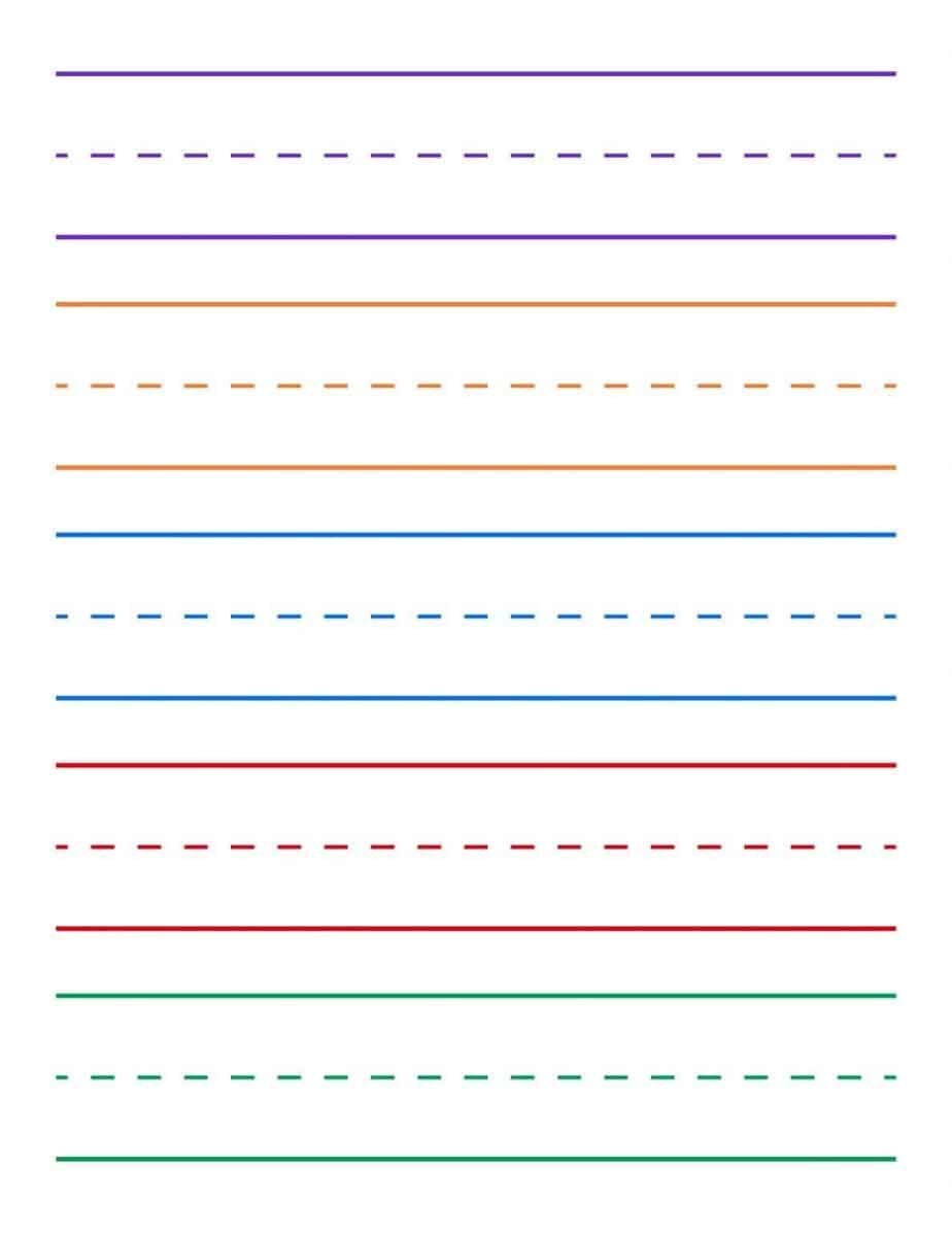 Let Your Little Ones Practice Their Writing Skills With Preschool Lined 