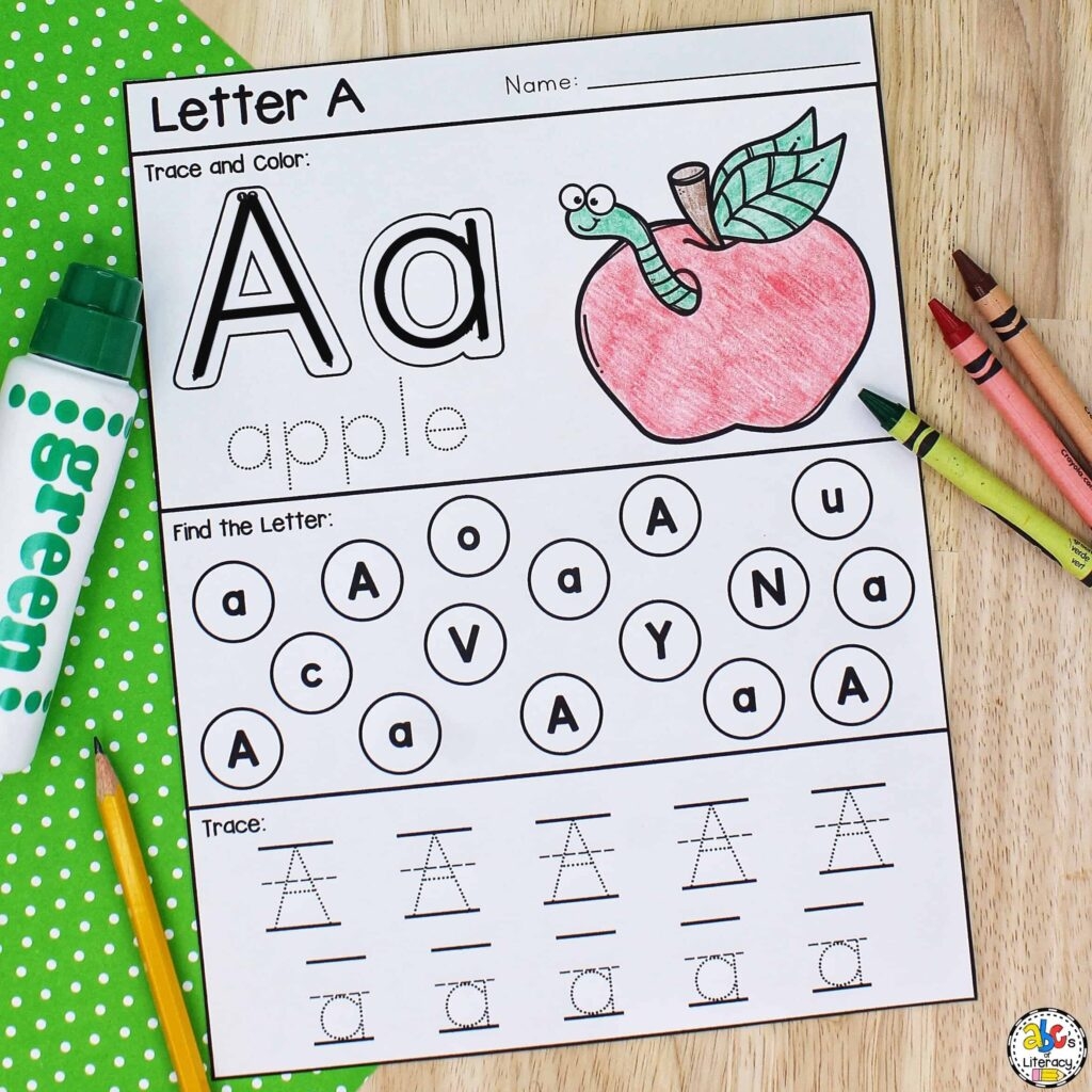 Free Printable Letter Recognition Worksheets For Preschoolers