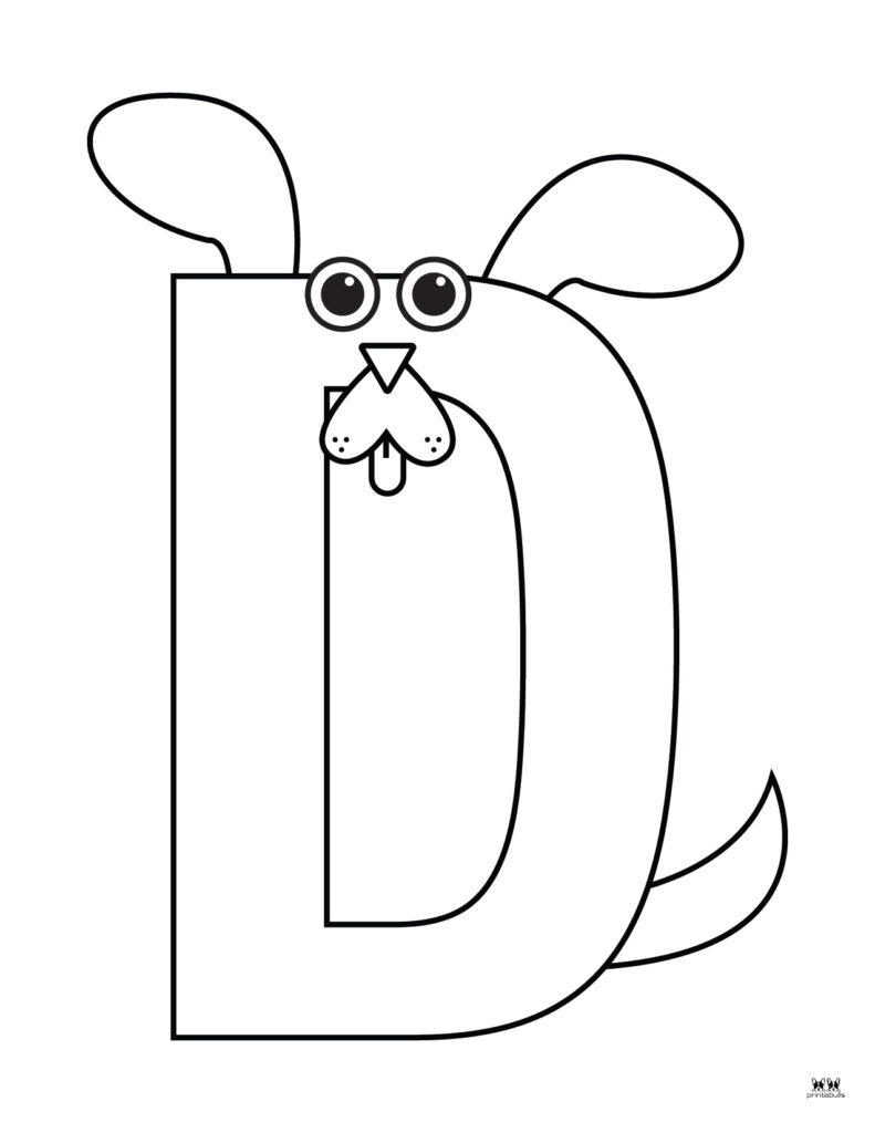 Letter D Coloring Pages 15 FREE Pages PrintaBulk