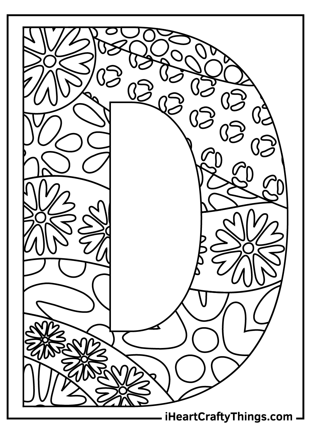 Letter D Coloring Worksheets