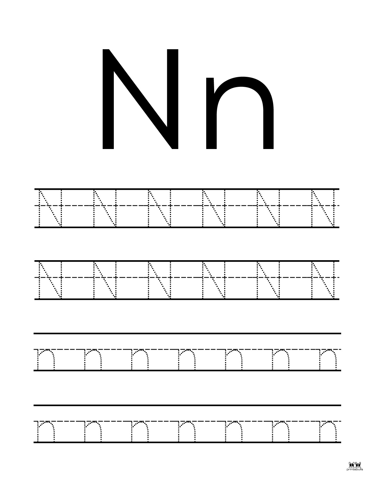 Free Printable N Worksheet For Preschoolers