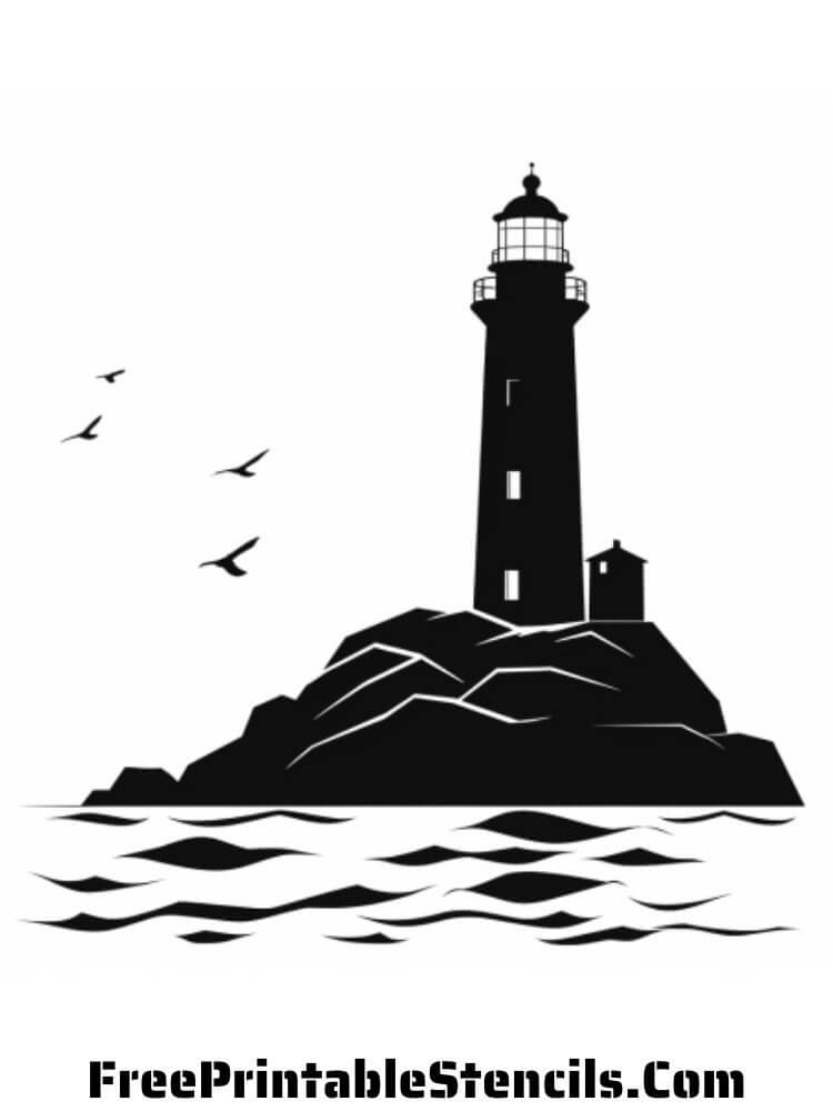 Lighthouse Stencil