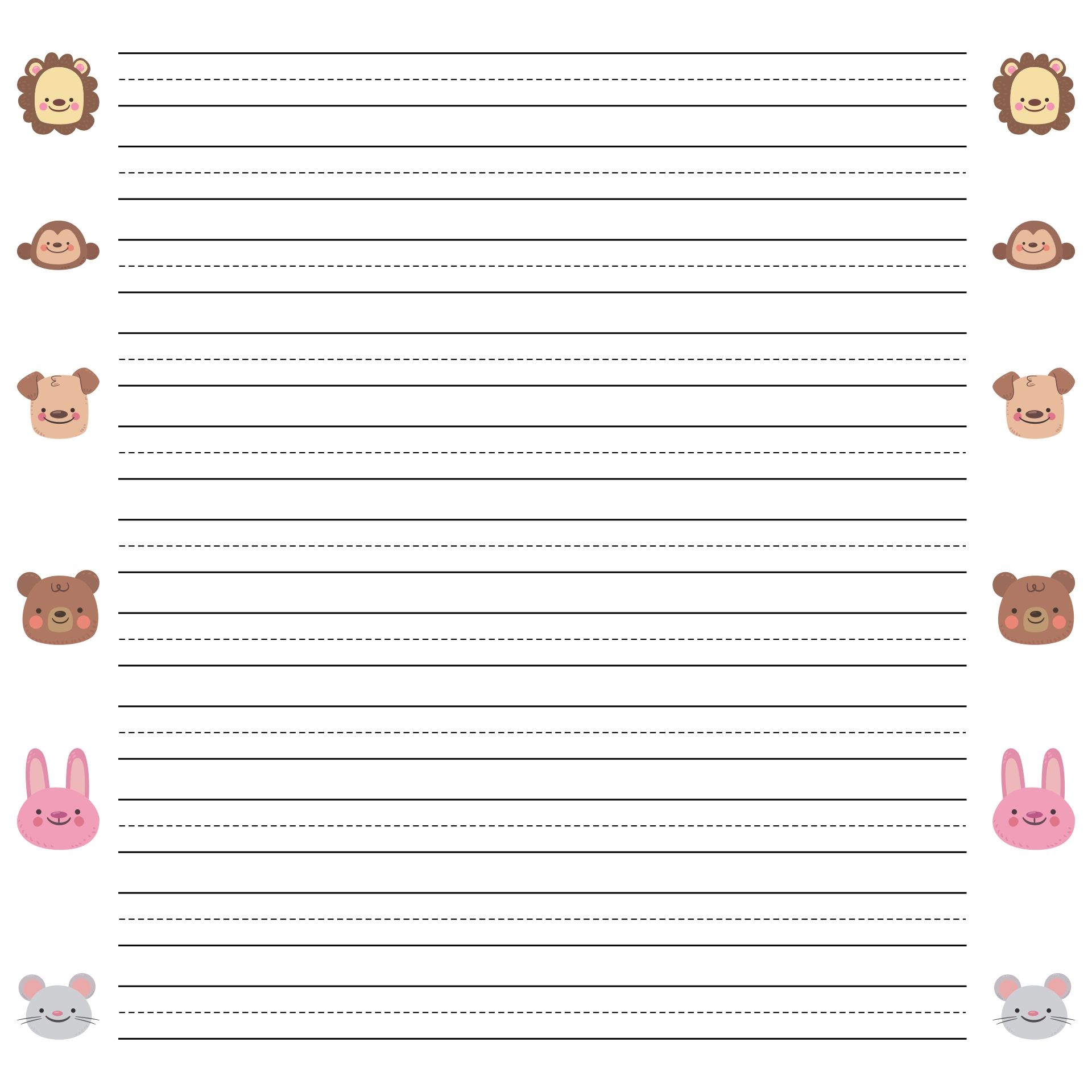 Lined Writing Paper Template 14 Free PDF Printables Printablee