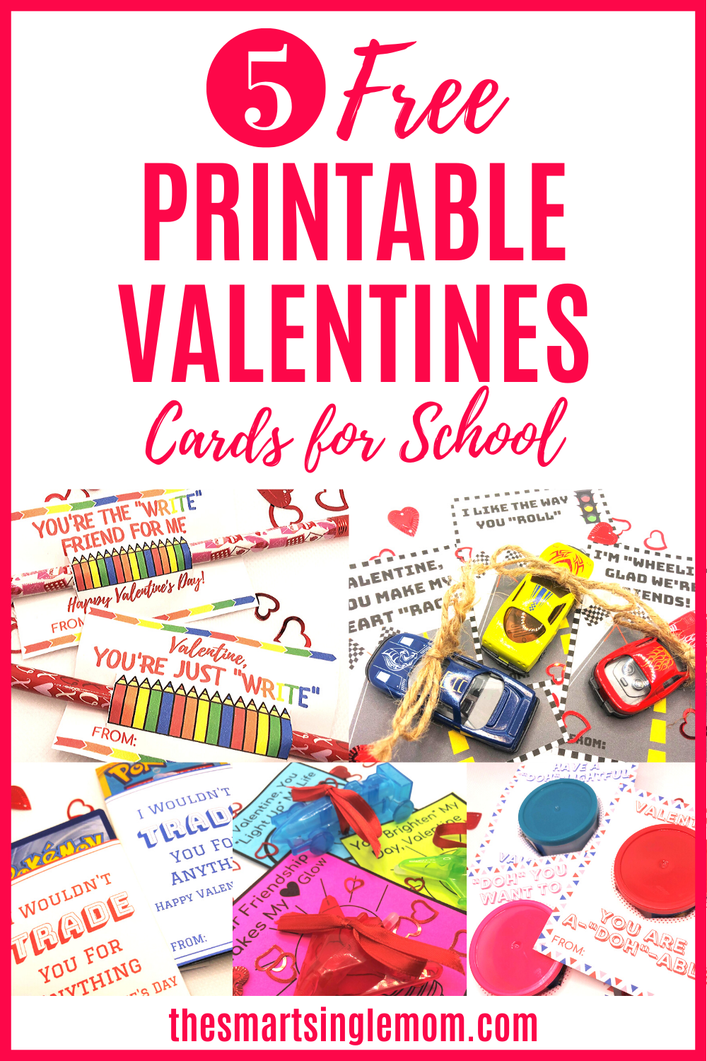 Looking For Class Valentines Printables Check Out These 5 Free 