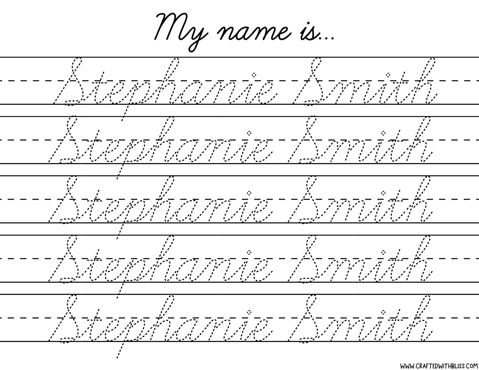 Make Your Own Cursive Worksheets