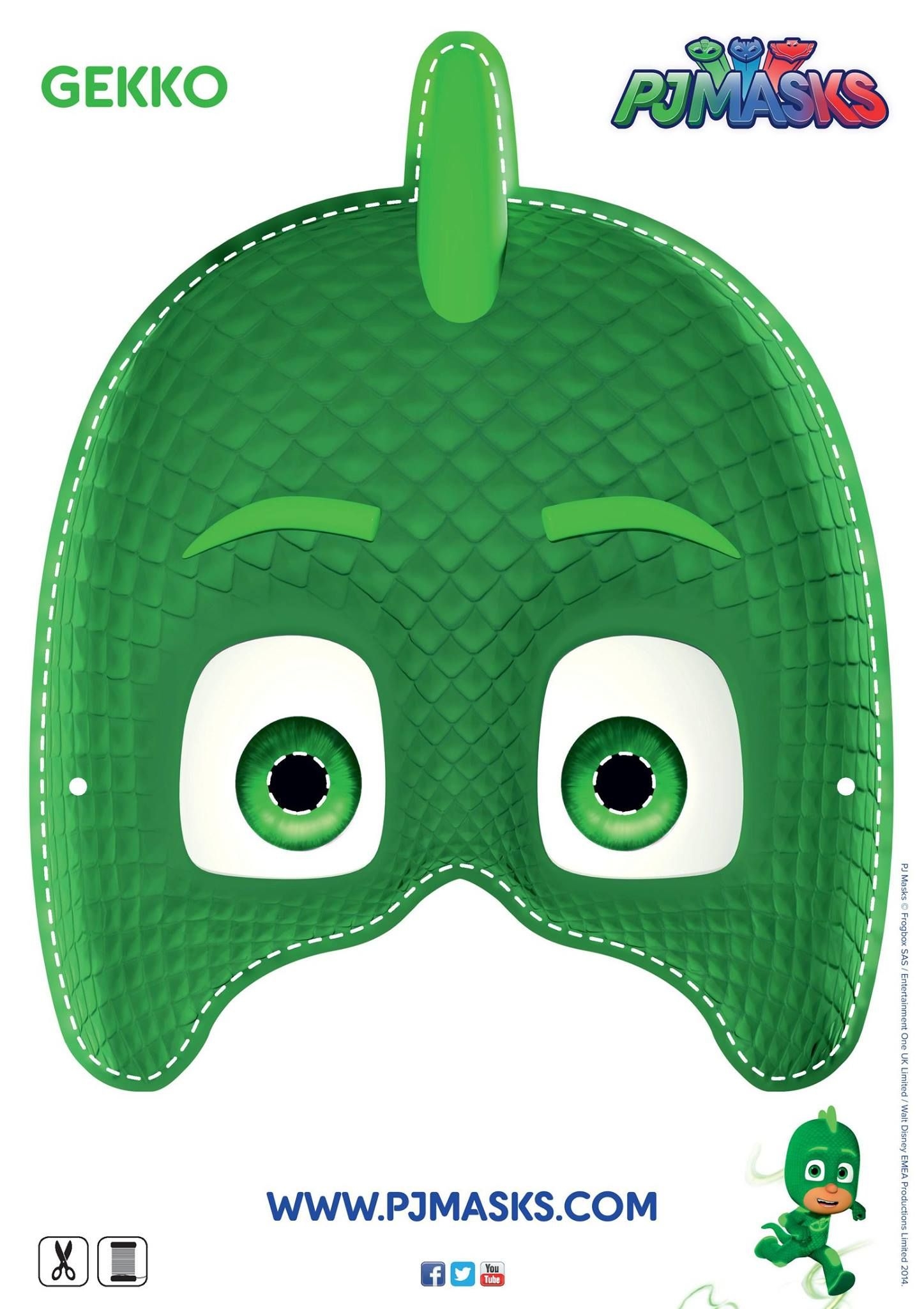 Make Your Own Gekko Mask Gekko PJMasks