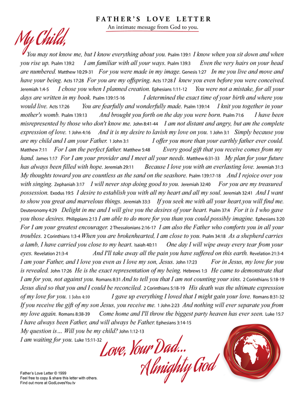 Media Center FathersLoveLetter