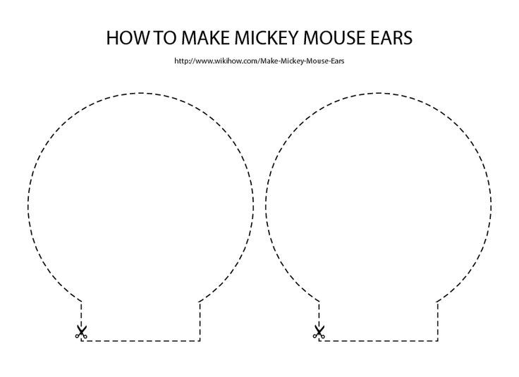 Minnie Ears Template Printable Minnie Ears Template Printable