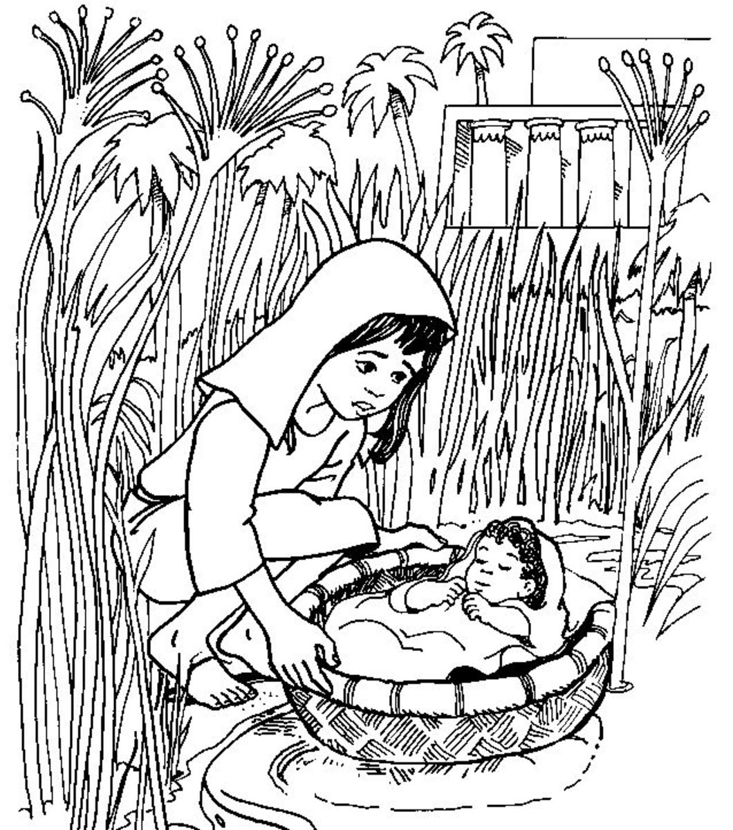 Moses Coloring Page