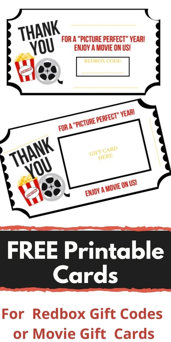 Free Printable Redbox Gift Certificate