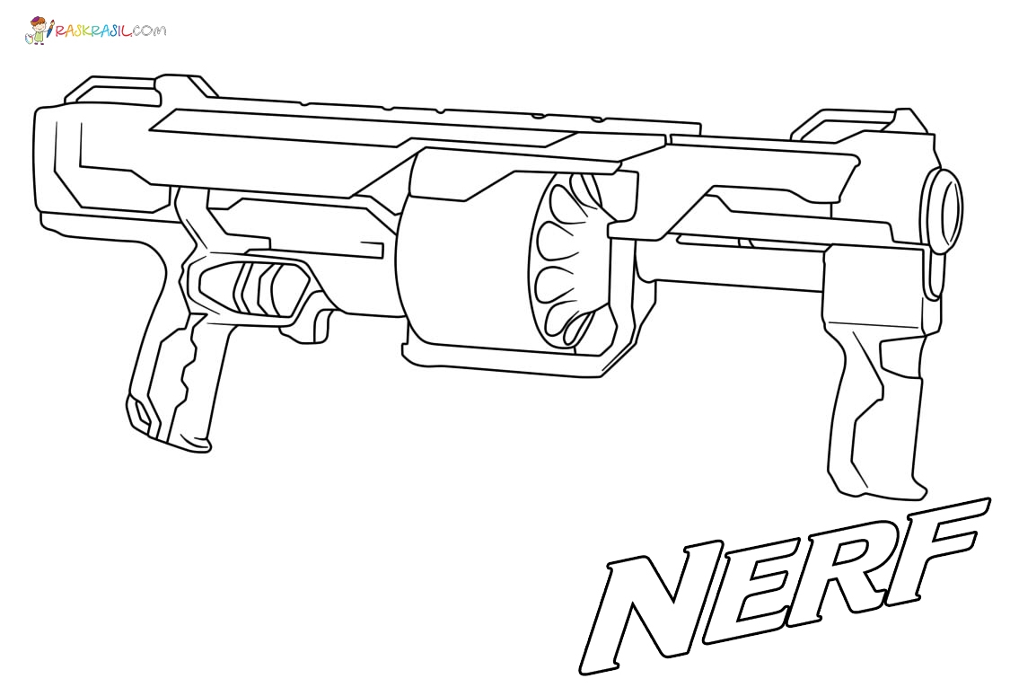 Free Printable Coloring Pages Nerf Guns