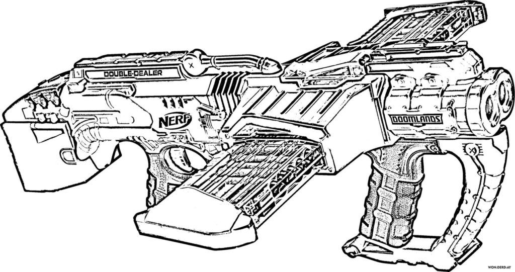 Nerf Guns Coloring Pages Print For Free WONDER DAY Coloring Pages 