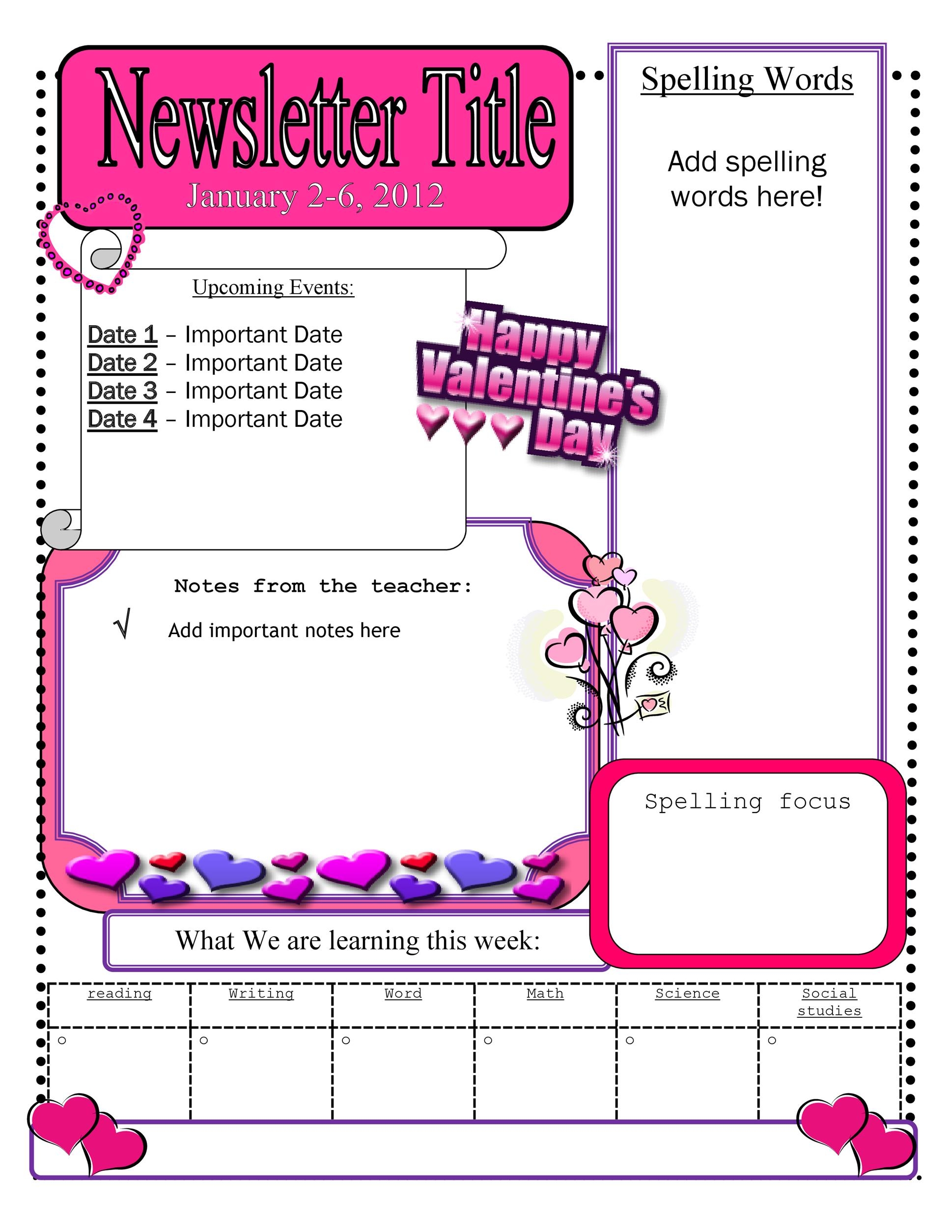 Newsletter Templates Free