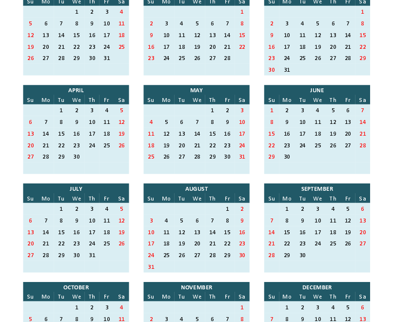 OC Calendar 2025 Printable Word Plan Your Year With Precision