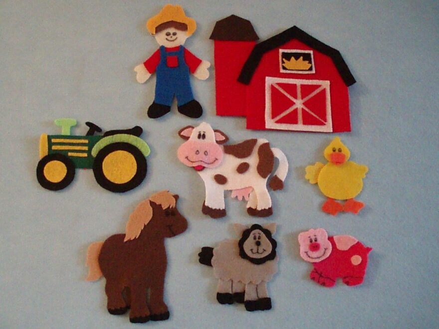 On Mcdonald S Farm Felt Story Printable Templates Printable Online