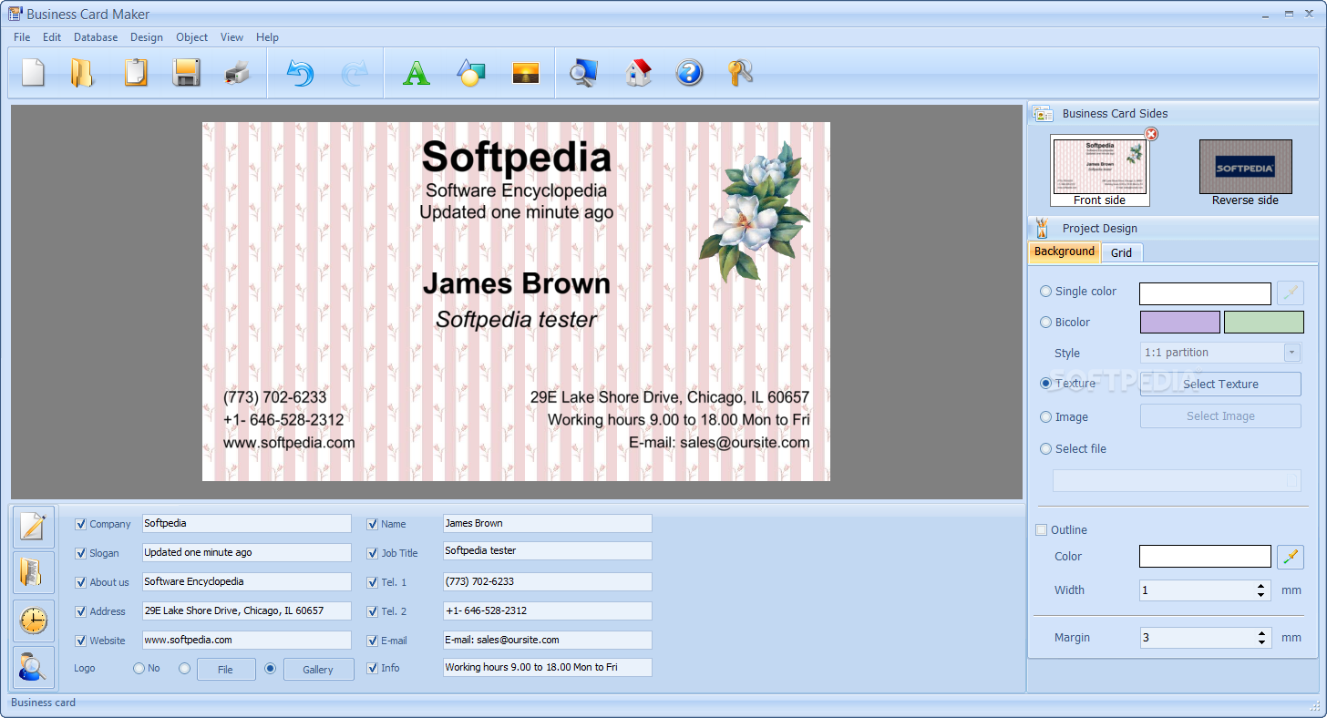 Online Business Card Maker Free Printable