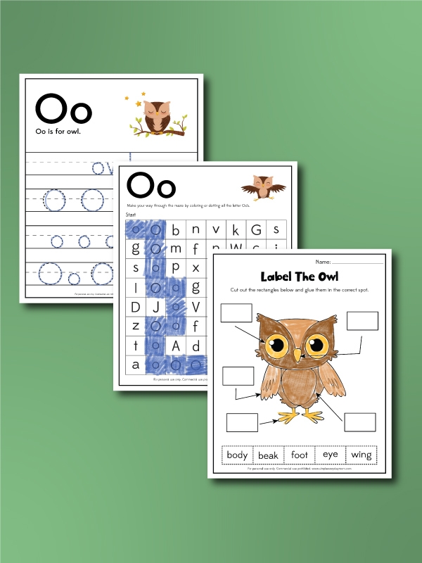 Free Printable Owl Worksheets For Preschoolers