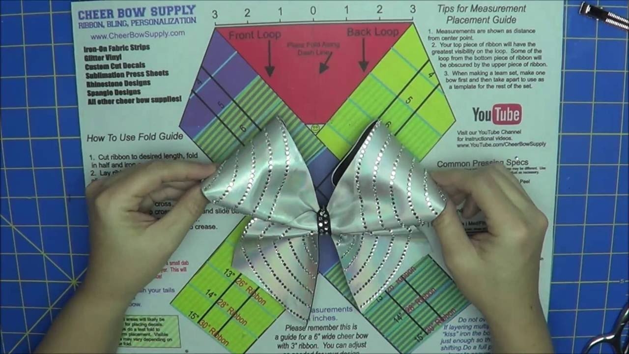 Free Printable Cheer Bow Folding Template