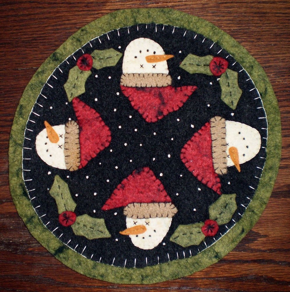 Free Printable Penny Rug Mug Patterns