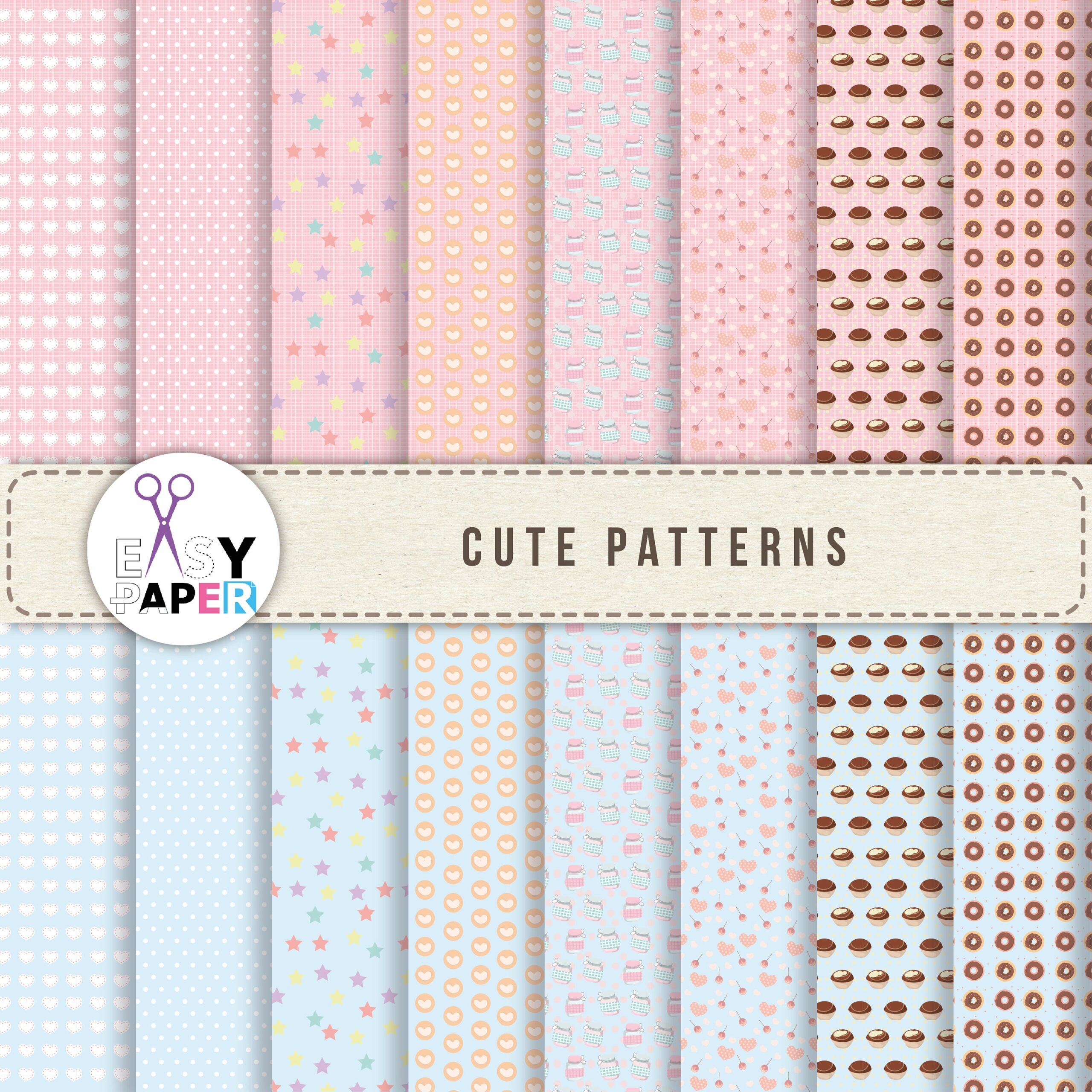 Patterned Printable Paper