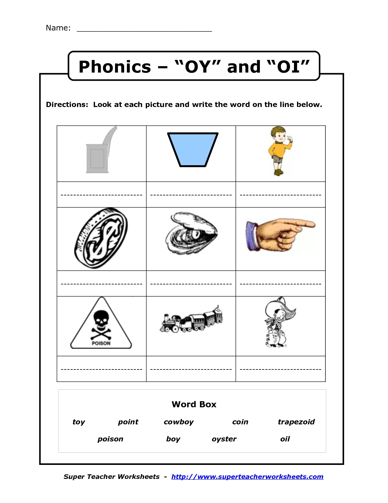 Oi And Oy Printable Games