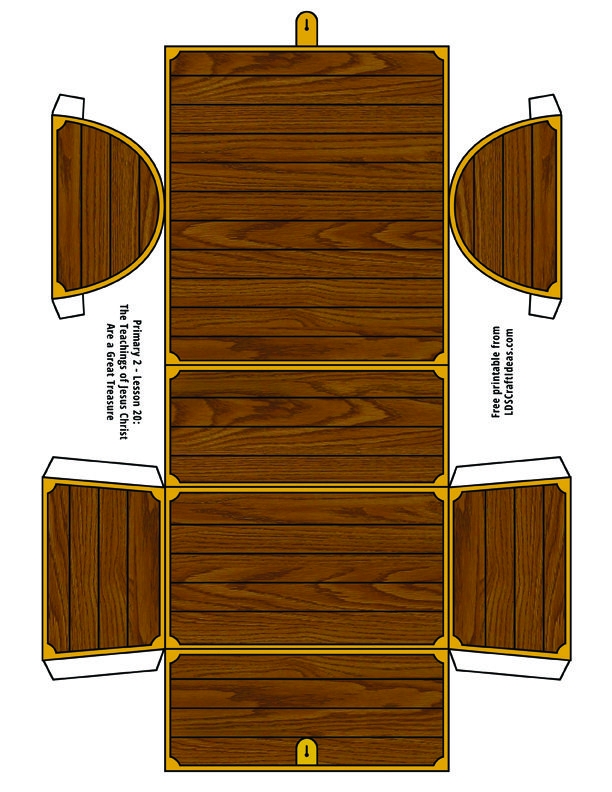 Possible Template For Treasure Chest Favour Boxes Treasure Chest 