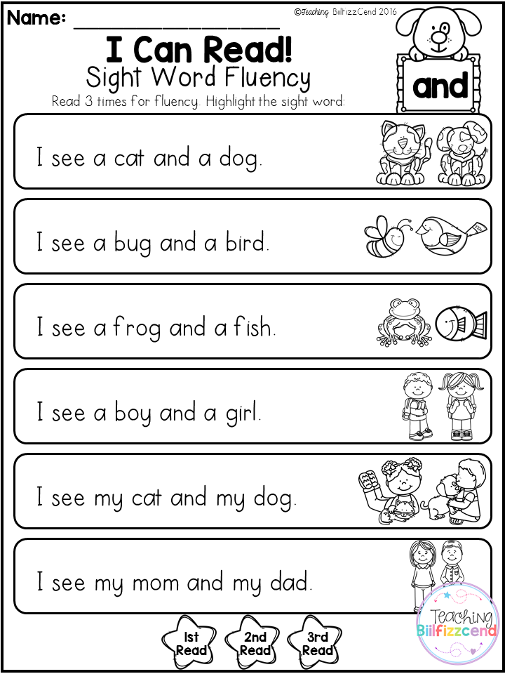 Free Printable Reading Worksheets Pre K