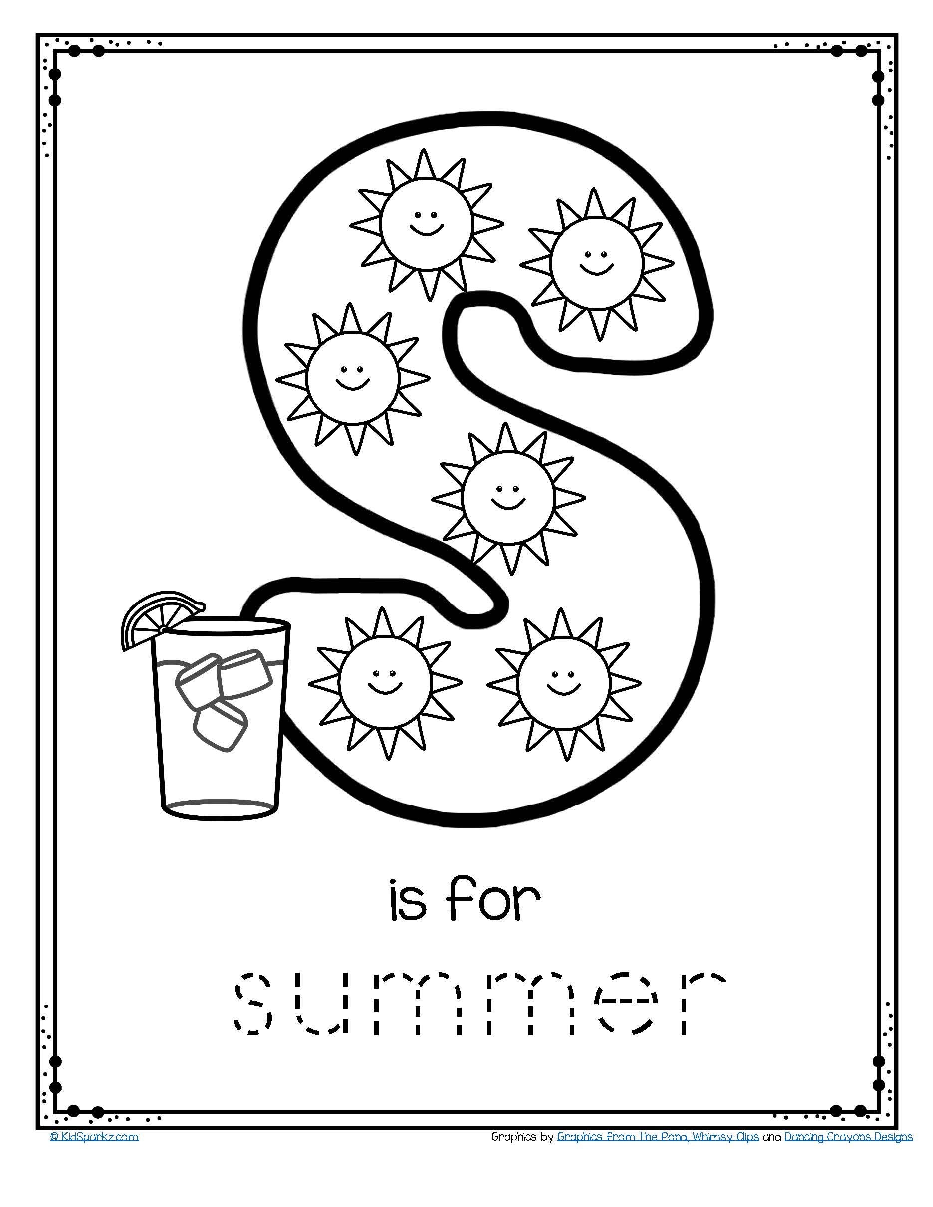 Free Printable Summer Preschool Worksheets Free Printable Summer Preschool Worksheets