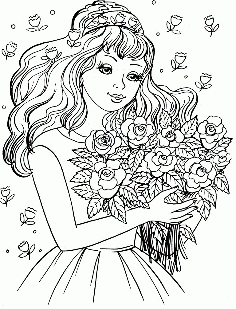 Printable Girl Coloring Pages