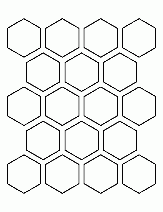 Printable 2 Inch Hexagon Template Printable 2 Inch Hexagon Template