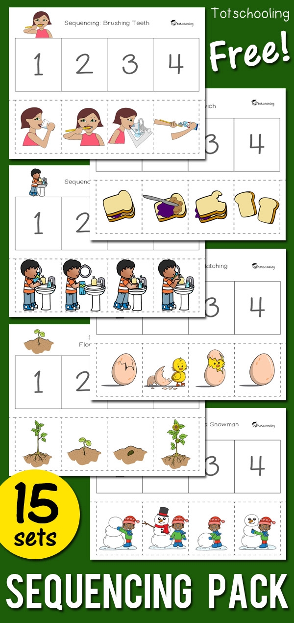 Printable 4 Step Sequencing Cards