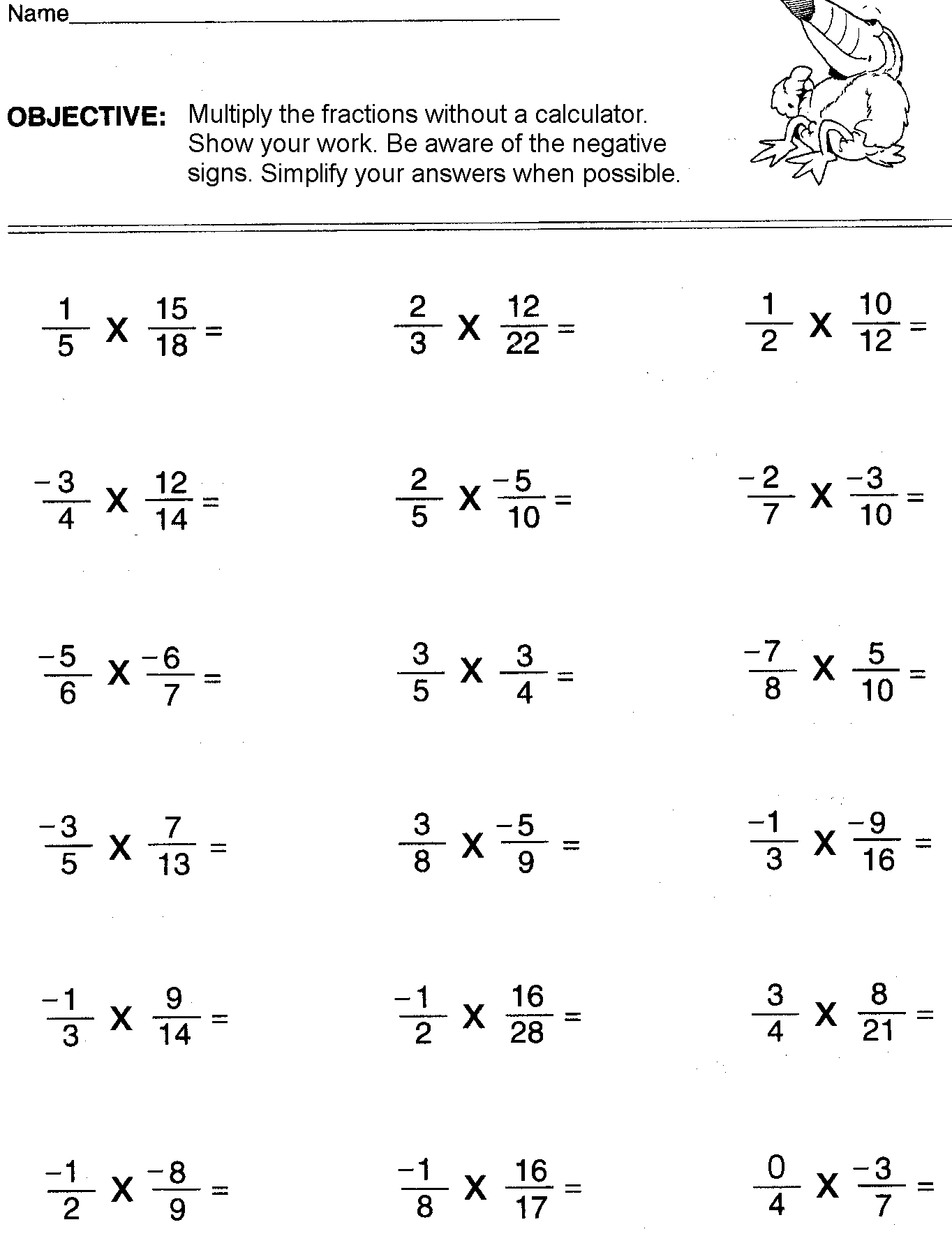 Printable 8th Grade Math Worksheets One Platform For Digital 
