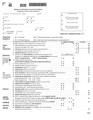 Printable Alabama Tax Forms Fillable Form 2025