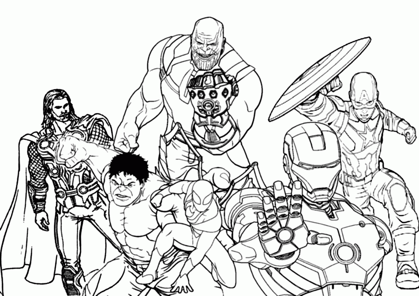 Printable Avengers Coloring Pages
