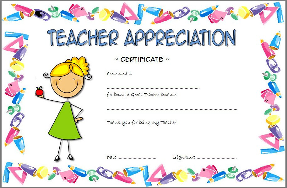 Printable Awards For Teachers