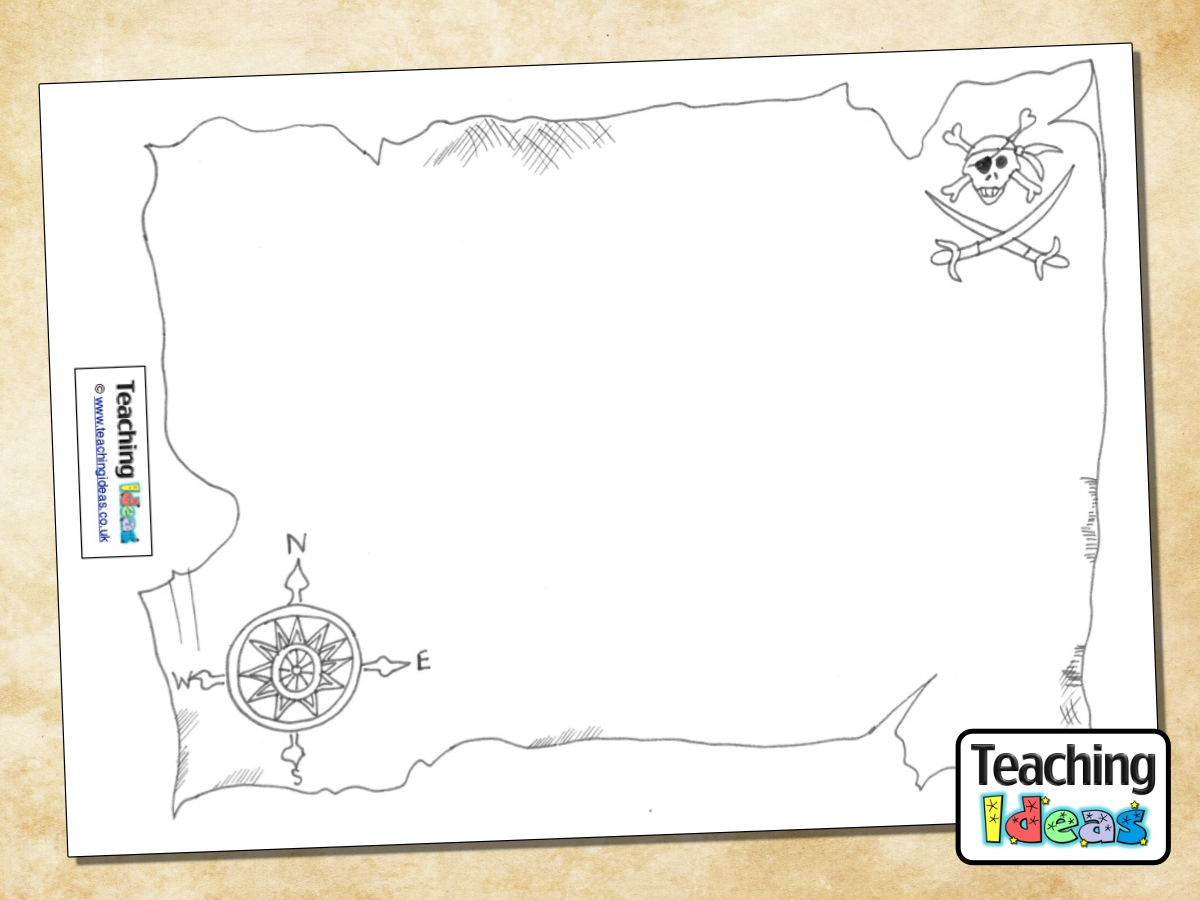 Printable Blank Treasure Map