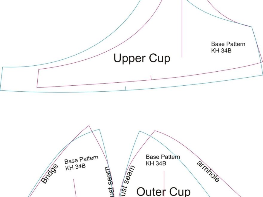 Printable Bra Cup Pattern Printable JD