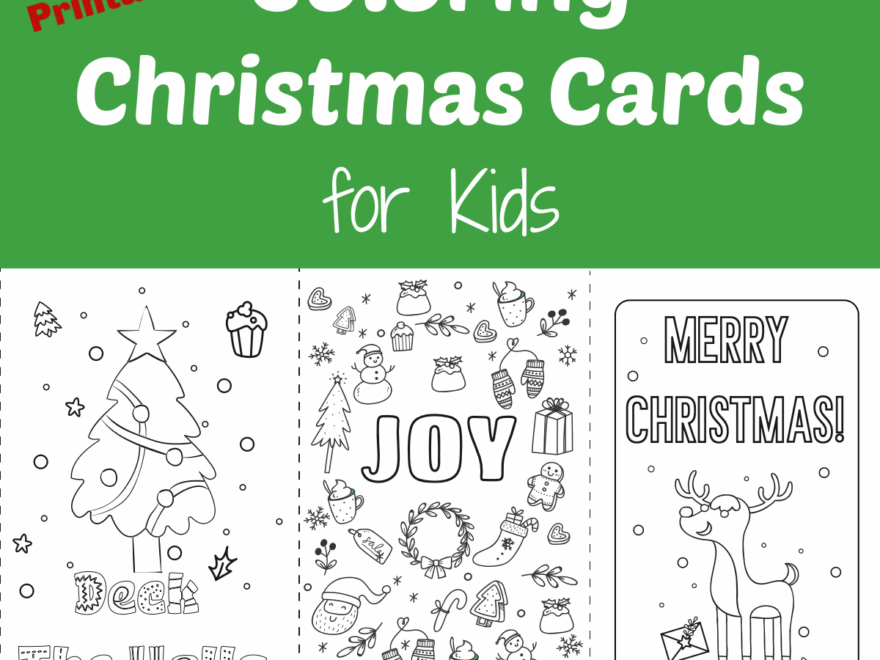 Printable Christmas Cards To Color