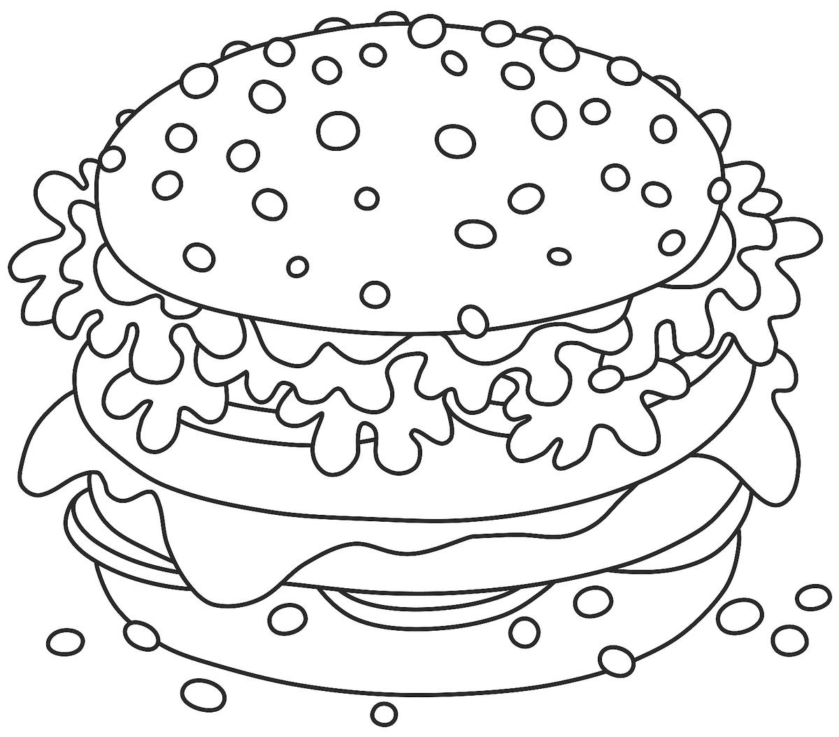 Printable Coloring Pages Of Food Printable Coloring Pages Of Food